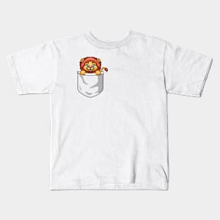 Cute Pocket lion Kids T-Shirt